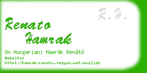 renato hamrak business card